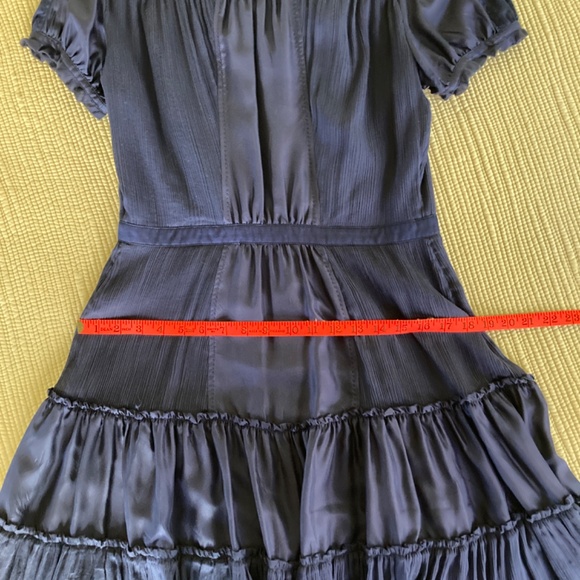 Diane von Furstenberg navy tiered dress size 8 - Picture 12 of 14